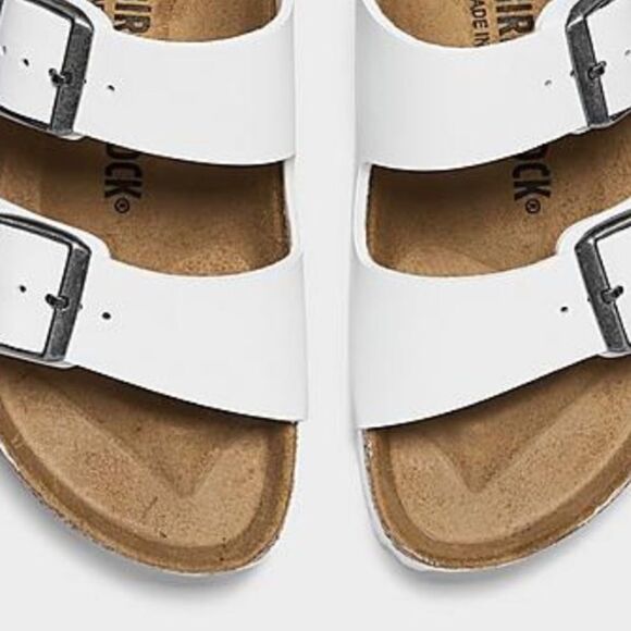 BIRKENSTOCK Arizona Birko-Flor Sandal Slipper White size 37/6-6.5 $140 - Picture 12 of 12